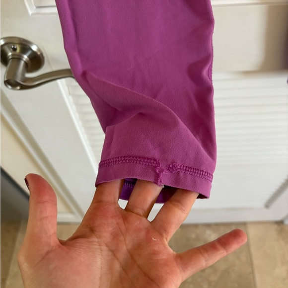 Athleta Pink/Purple Leggings Medium - Picture 5 of 6